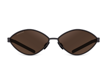 Черные женские солнцезащитные очки GRESSO Jackie, геометрия, изготовленные из титана, с поляризационными линзами Zeiss #color_коричневый монолит