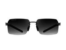 Безоправные солнцезащитные очки GRESSO Madagascar, прямоугольные, изготовленные из титана, с поляризационными линзами Zeiss #color_серый градиент