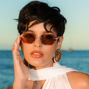 Безоправные солнцезащитные очки GRESSO Singapore, изготовленные из титана, с поляризационными линзами Zeiss 